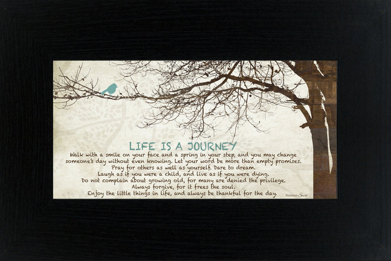 Life is a Journey Tree Blue Bird SS1523 - Summer Snow Art