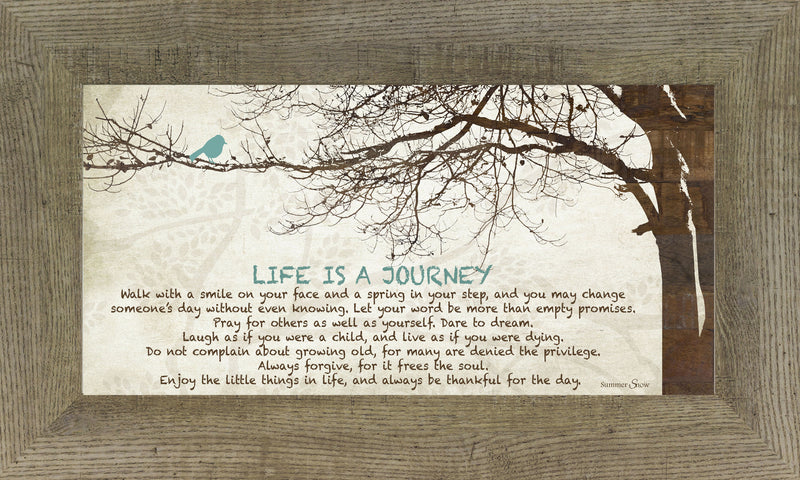 Life is a Journey Tree Blue Bird SS1523 - Summer Snow Art