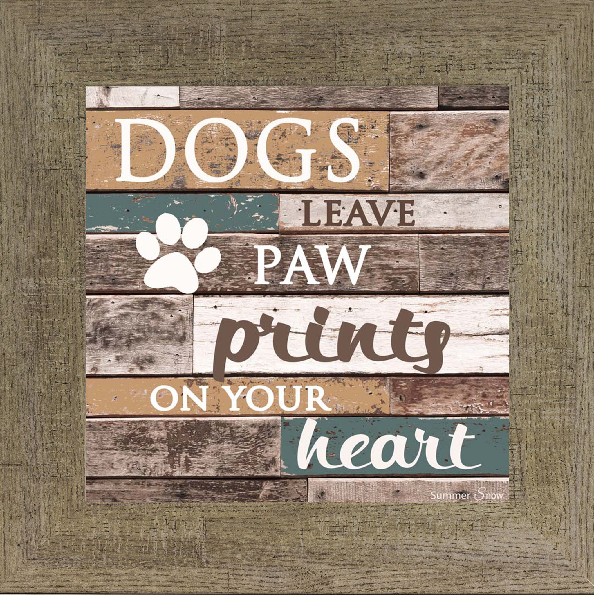Dogs Leave Paw Prints Art Heart Dogs Leave Paw Prints Art Heart