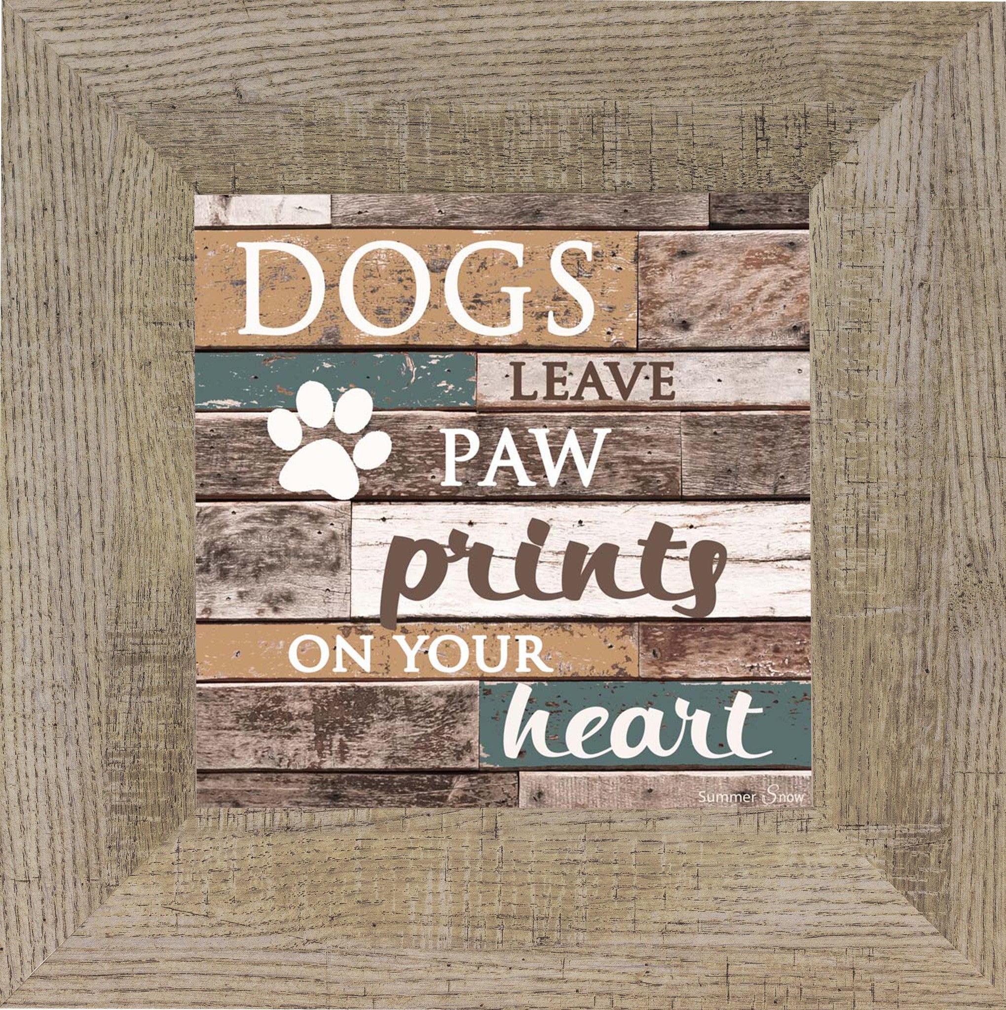 Dogs Leave Paw Prints Art Heart Dogs Leave Paw Prints Art Heart