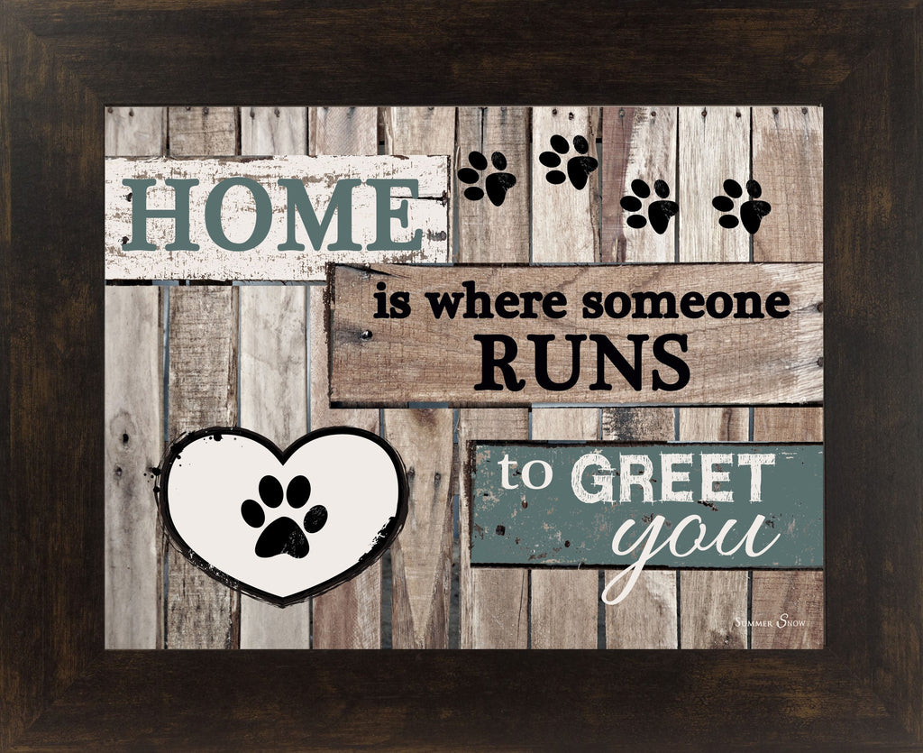 Home is where someone runs to Greet You SS9822 - Summer Snow Art