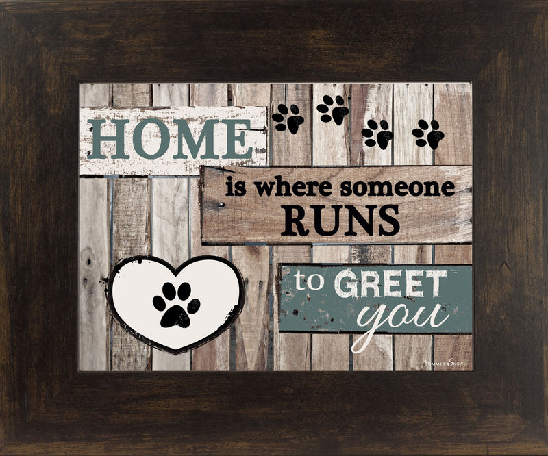 Home is where someone runs to Greet You SS9822 - Summer Snow Art