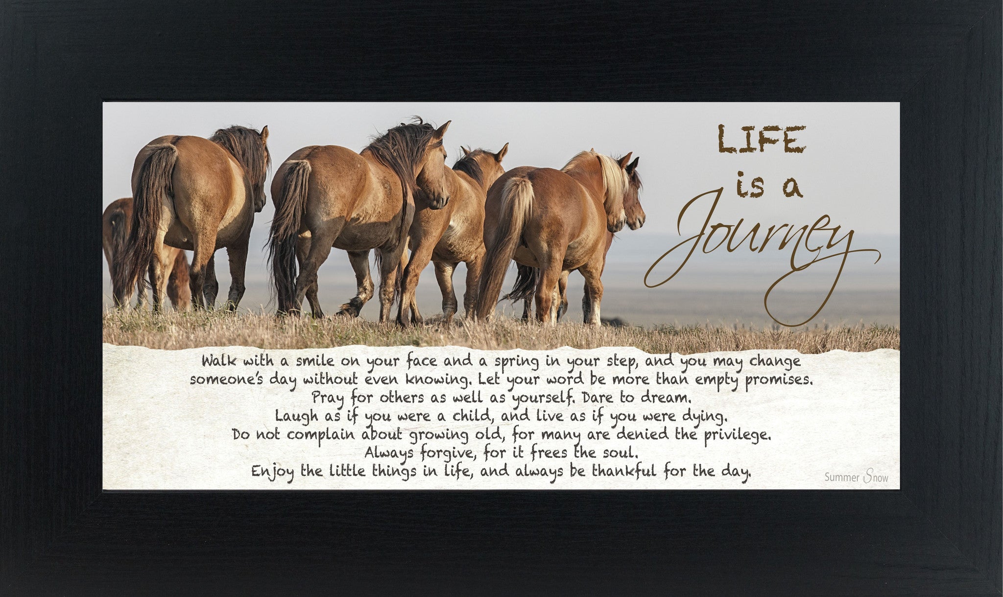 Life is a Journey horse SSW1511 - Summer Snow Art
