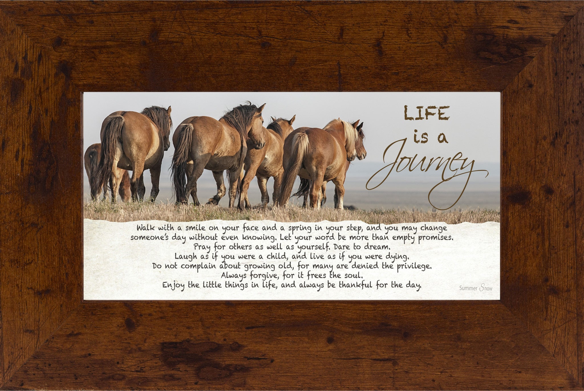 Life is a Journey horse SSW1511 - Summer Snow Art