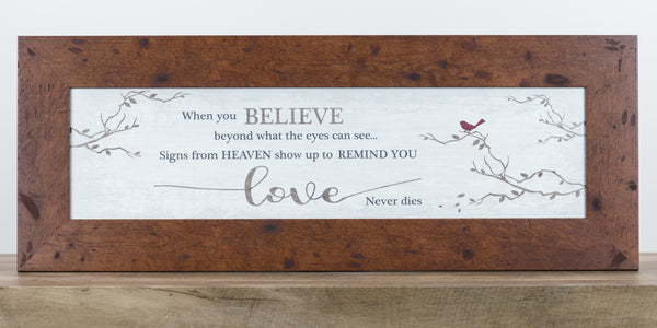 Glittered When You Believe Cardinal SSA103622 13"x35" - Summer Snow Art