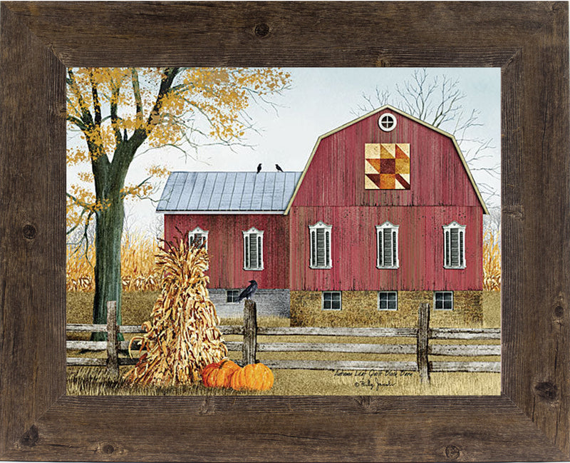 Autumn Leaf Quilt Block Barn by artist Billy Jacobs BJ1023