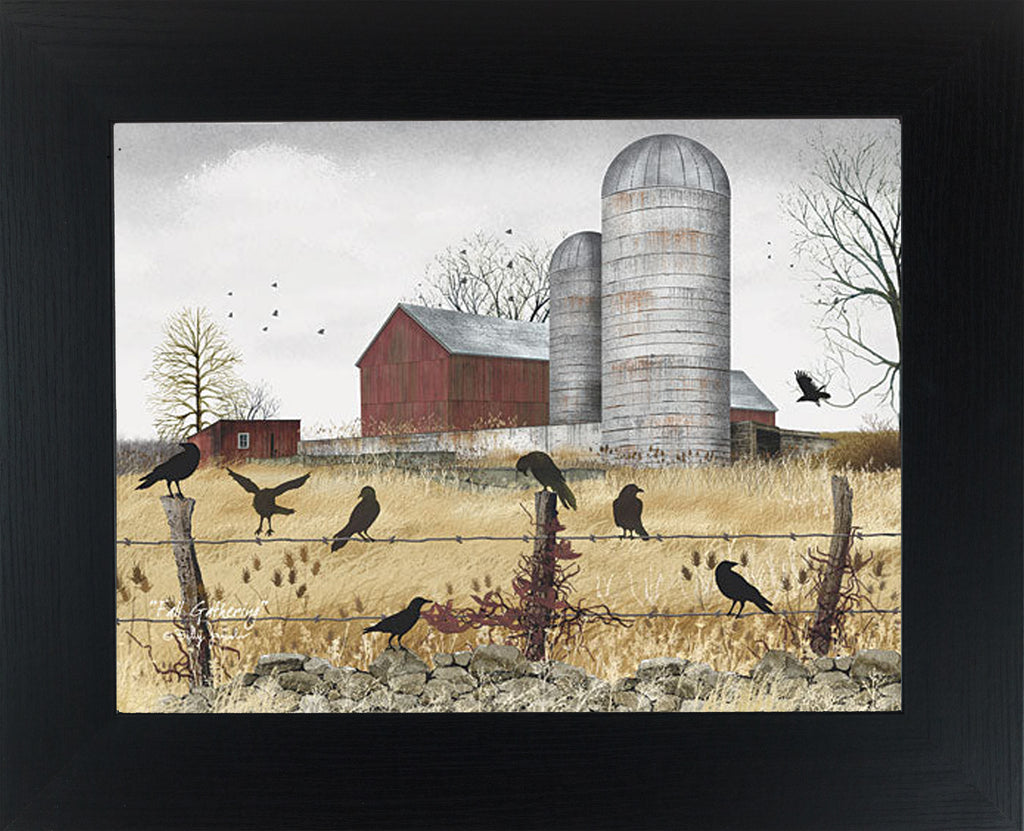 Fall Gathering by Billy Jacobs 16x13" Black Frame BJ186