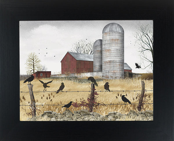 Fall Gathering by Billy Jacobs 16x13" Black Frame