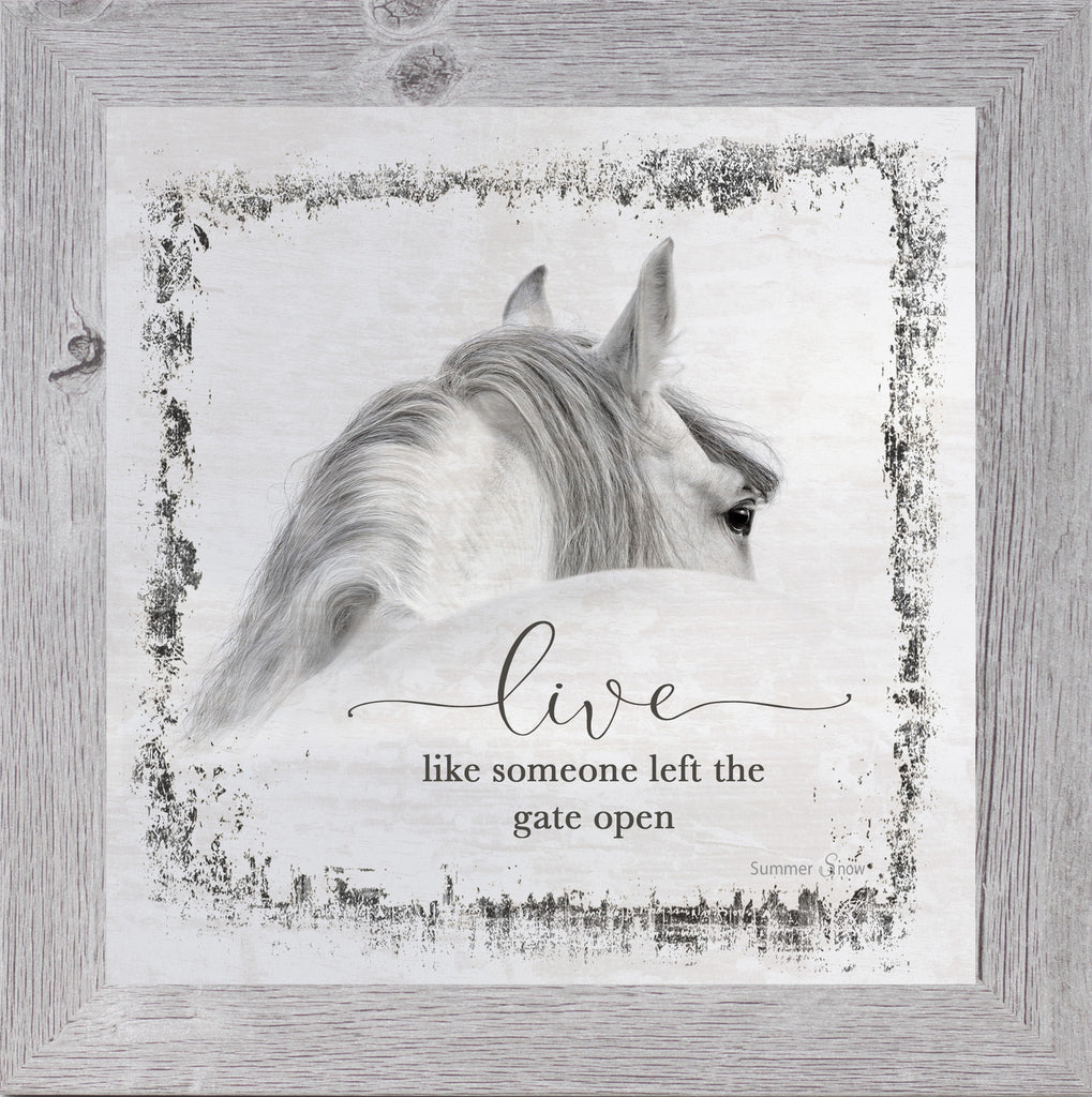 Live Like Some Left the Gate Open GLITTERED ONLY SC11