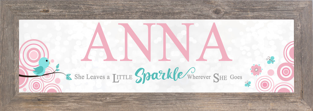 She Leaves a Little Sparkle Personalized PER10362 - Summer Snow Art