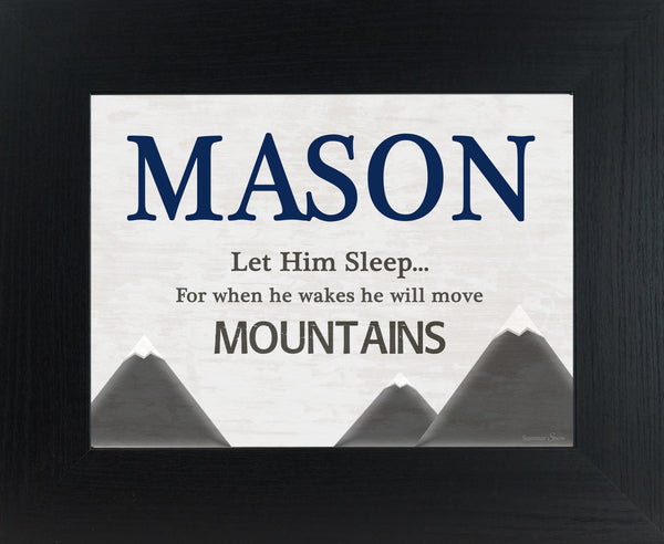 He Will Move Mountains Personalized PER145 - Summer Snow Art