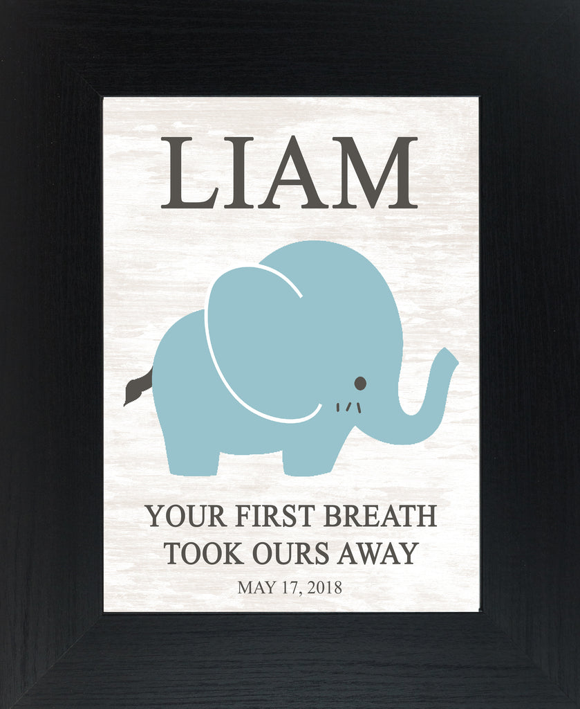 Your First Breath Took Ours Away Personalized PER146 - Summer Snow Art
