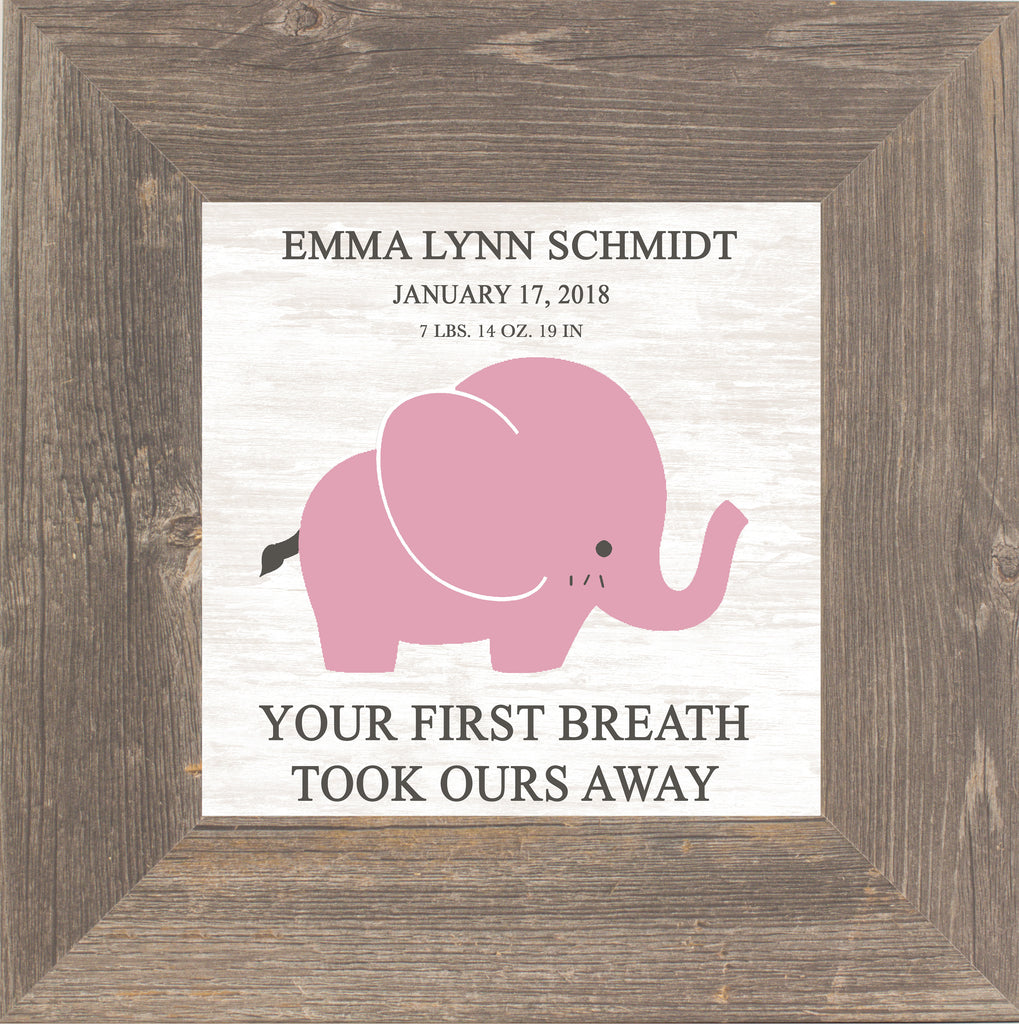 Your First Breath Took Ours Away Personalized PER148 - Summer Snow Art