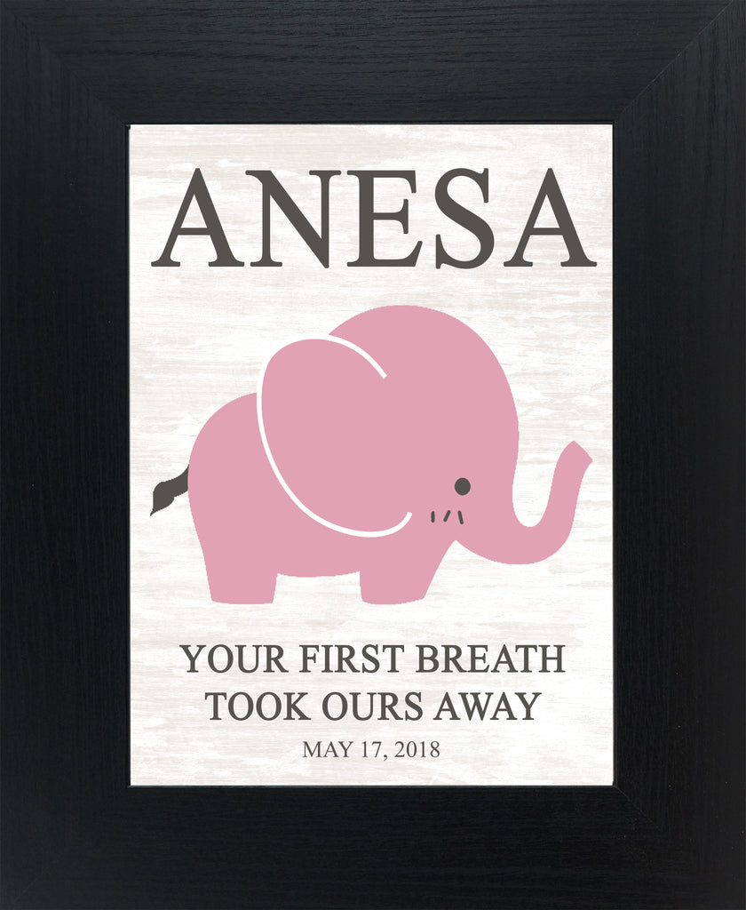 Your First Breath Took Ours Away Personalized PER149 - Summer Snow Art