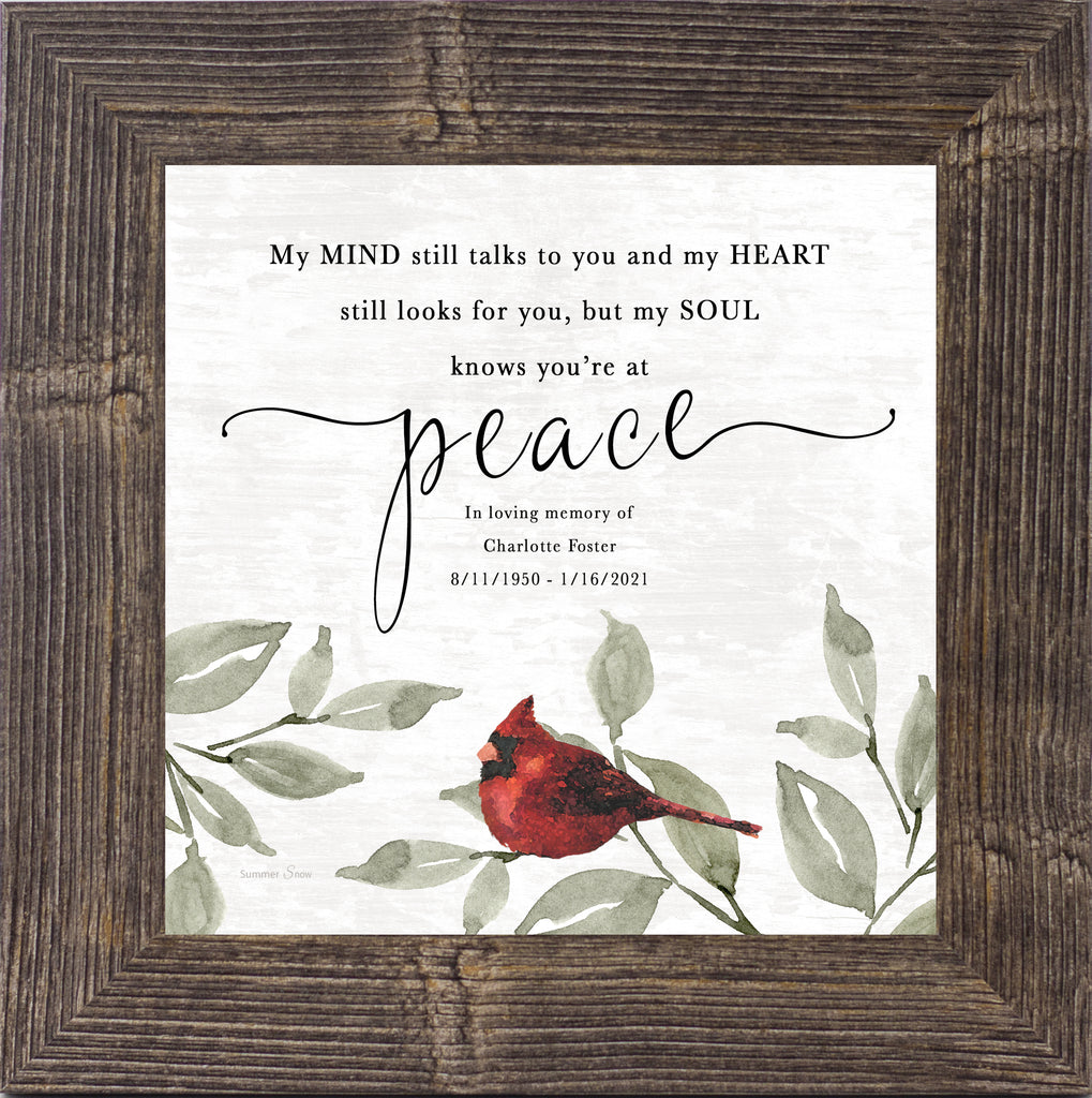 PERSONALIZED My Soul Knows You're at Peace by Summer Snow PER151