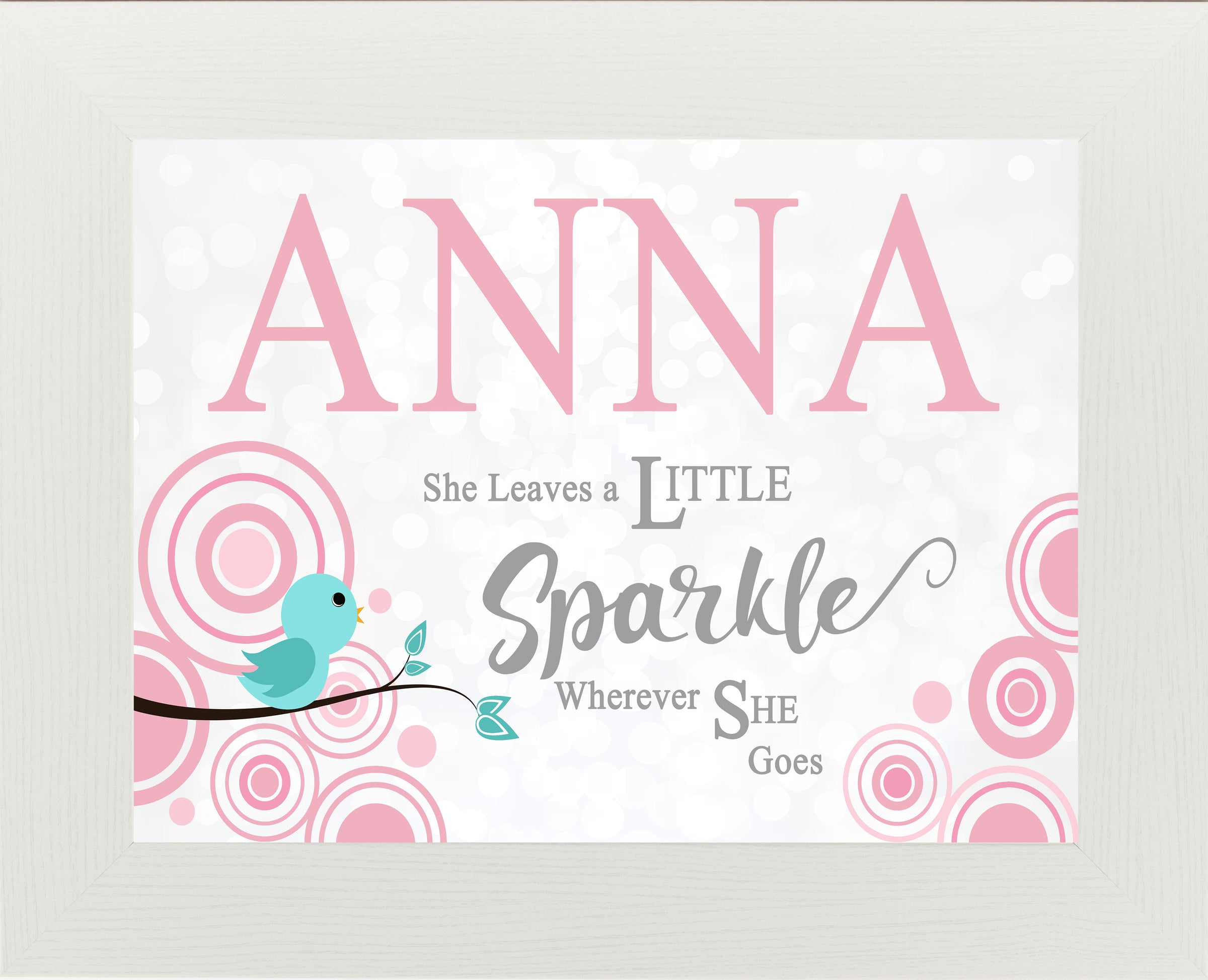 She Leaves a Little Sparkle Personalized PER152 - Summer Snow Art