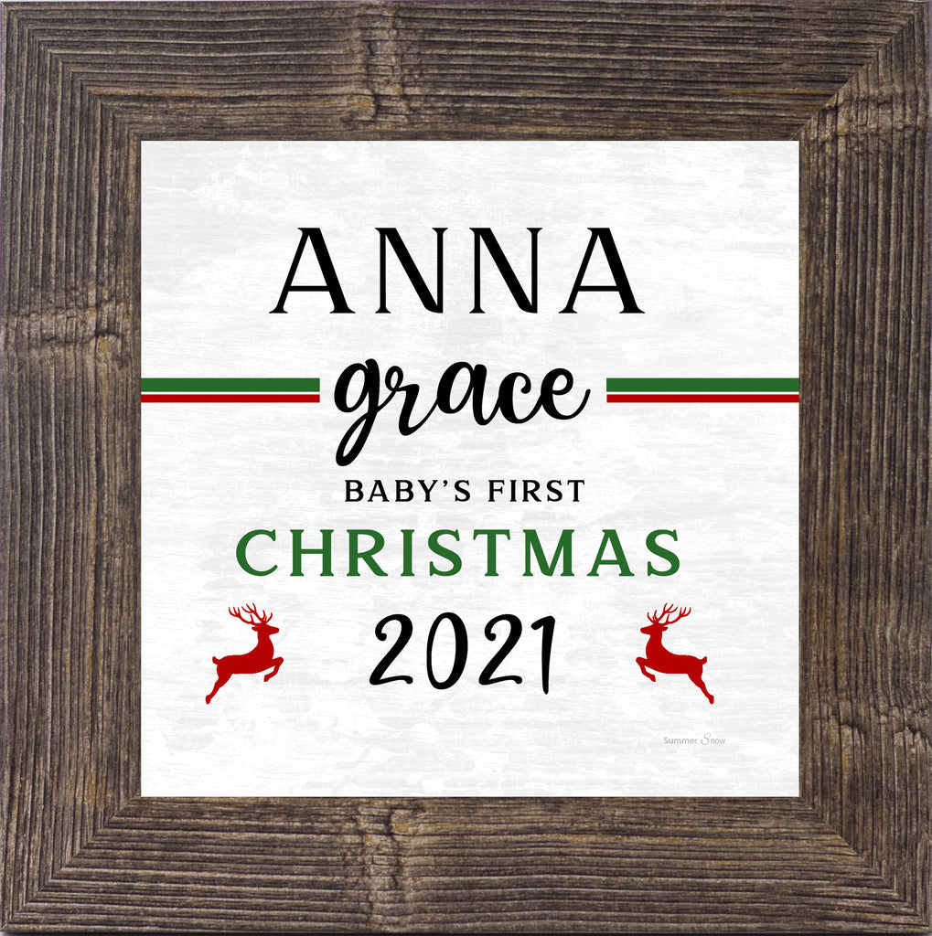 Personalized Baby's 1st Christmas by Summer Snow PER155