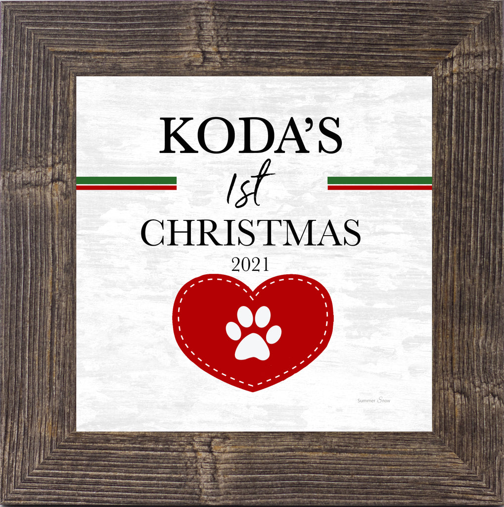 Personalized Pets 1st Christmas by Summer Snow PER156