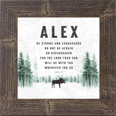 Personalized Be Strong and Couragous by Summer Snow PER164