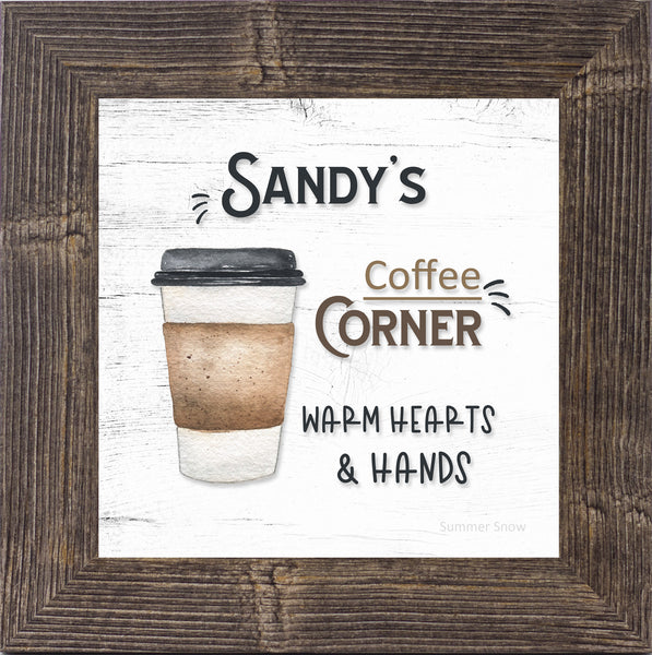 Personalized Coffee Corner by Summer Snow PER167