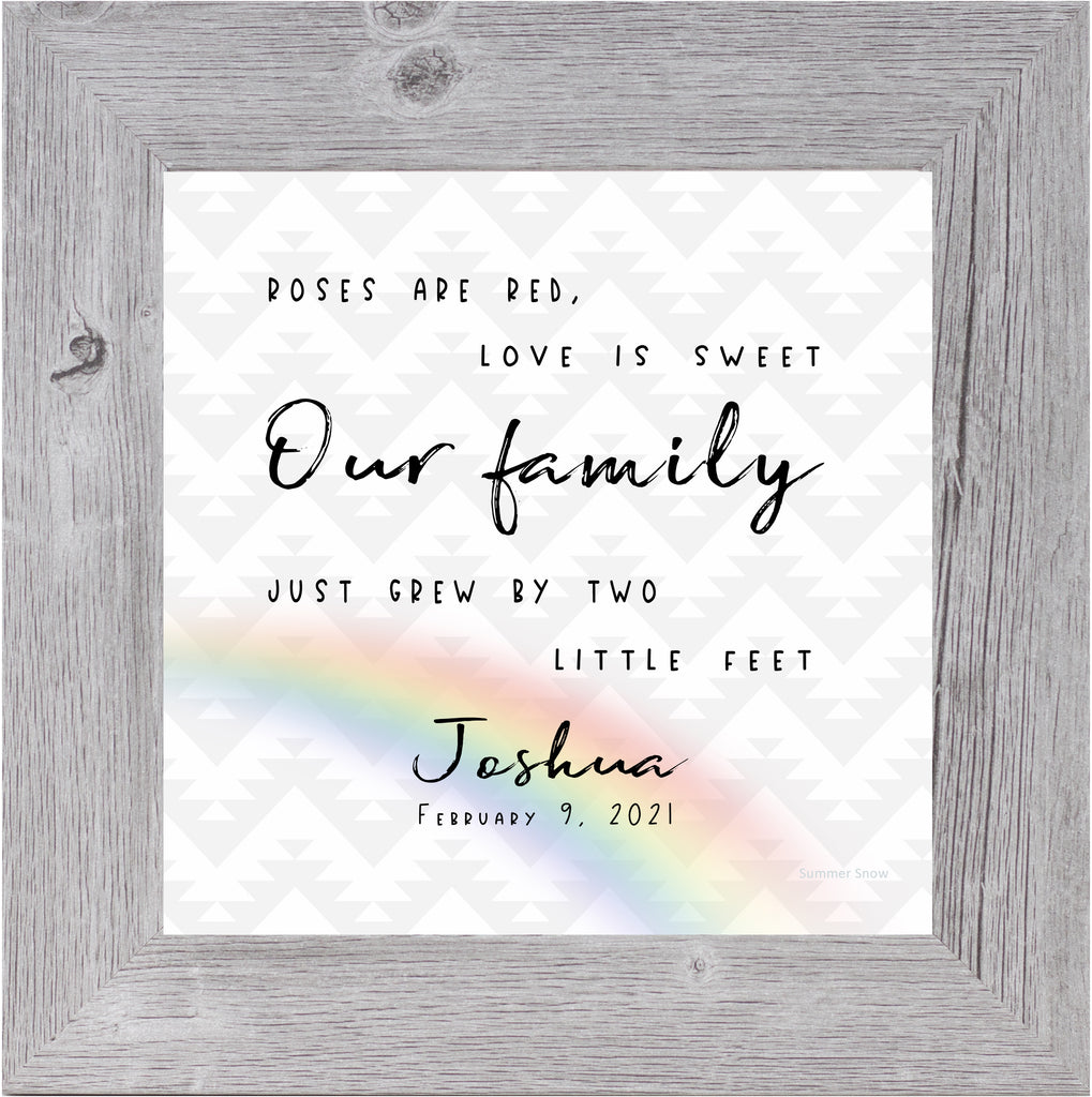 Personalized Our Family Just Grew by Summer Snow PER172