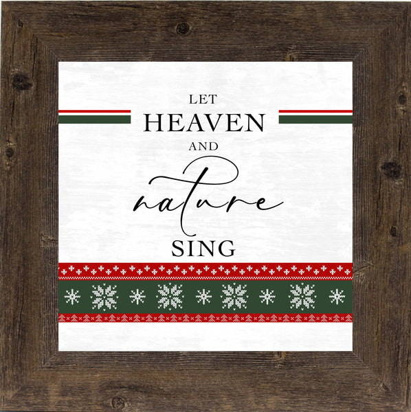 Let Heaven and Nature Sing GLITTERED ONLY SA119