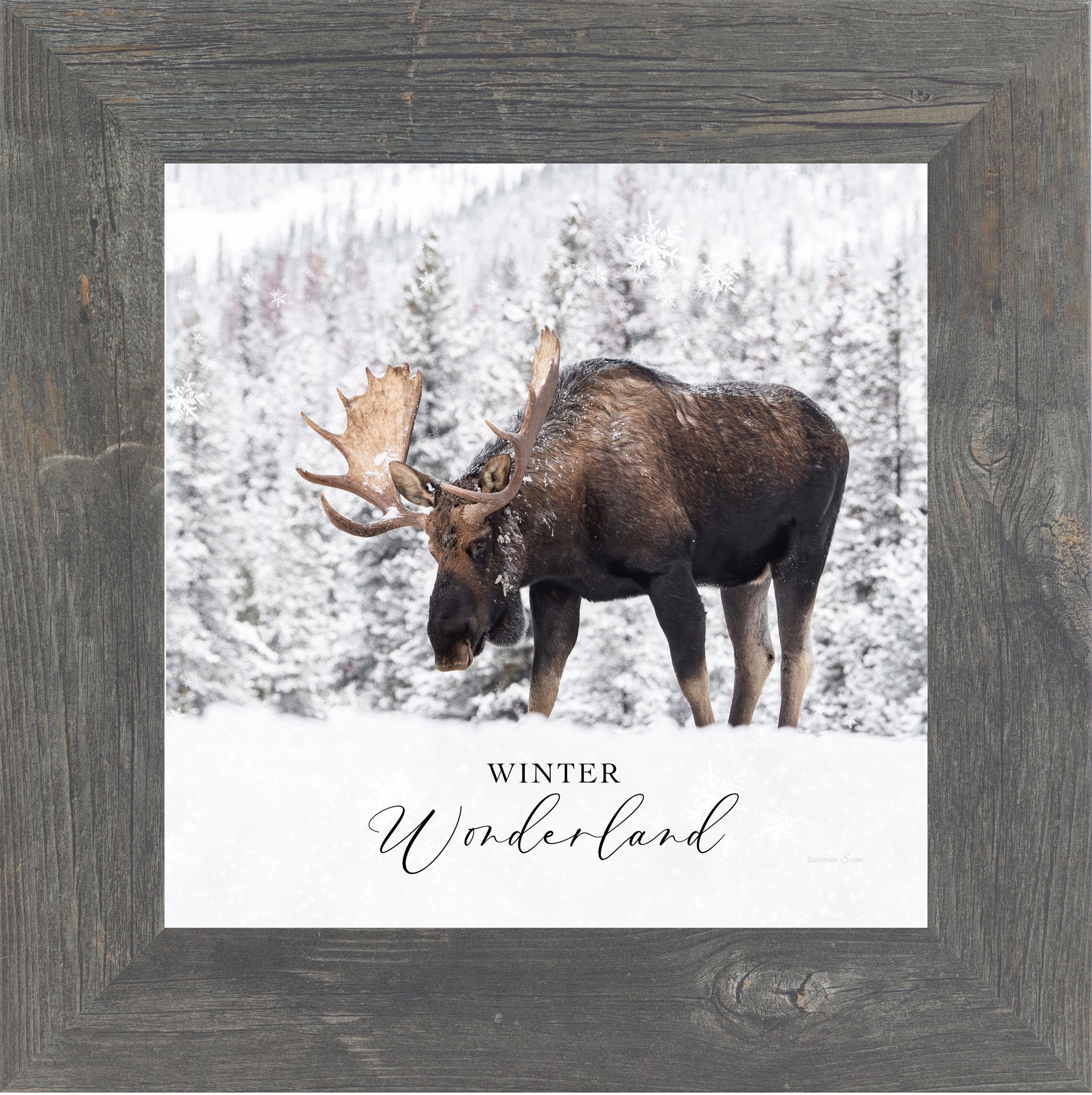 Winter Wonderland moose by Summer Snow SA120