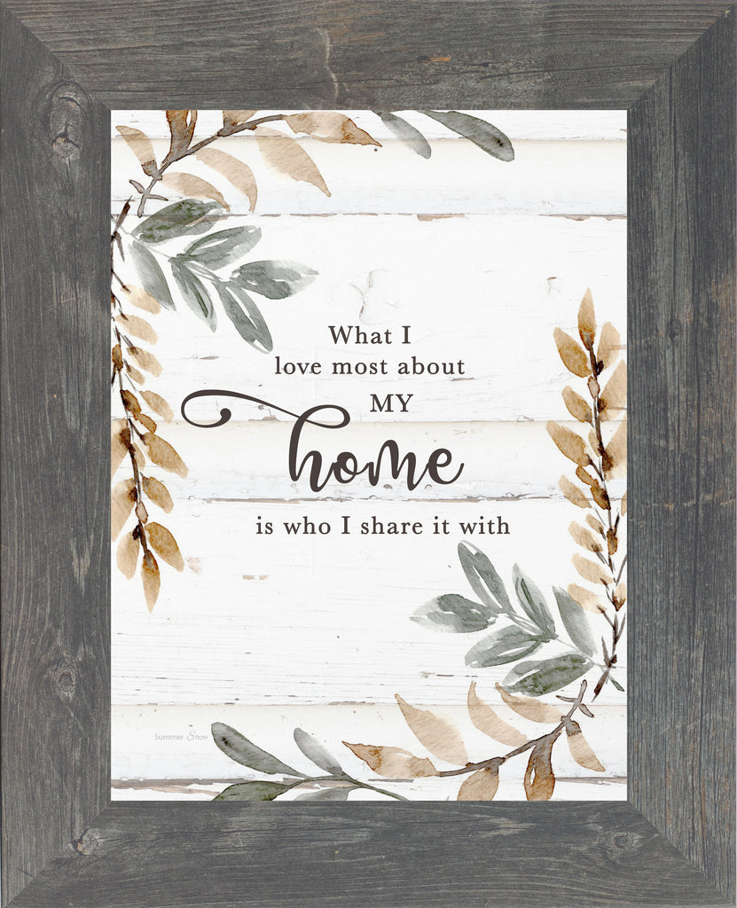 What I Love Most About My Home by Summer Snow SA334