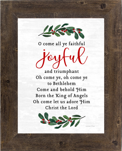 O Come All Ye Faithful GLITTERED ONLY SA352