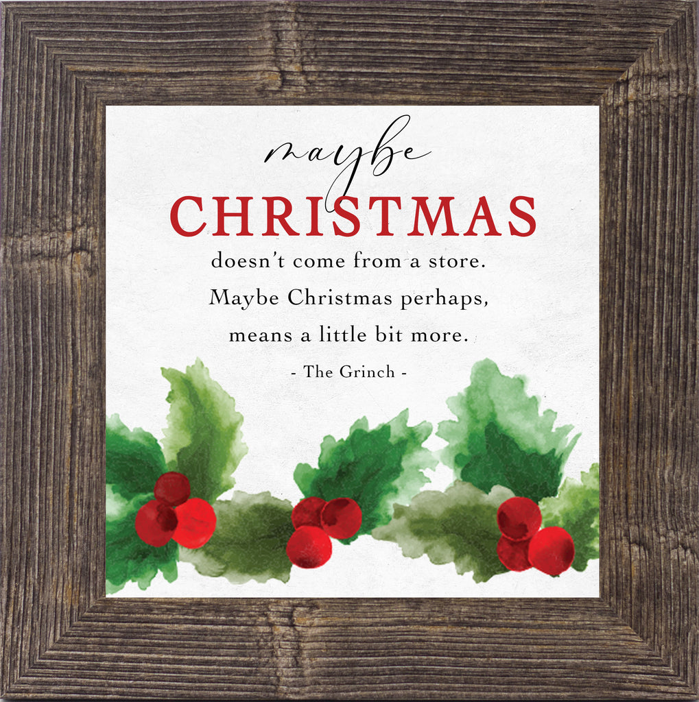 Maybe Christmas Doesn't Come From a Store GLITTERED ONLY SA93