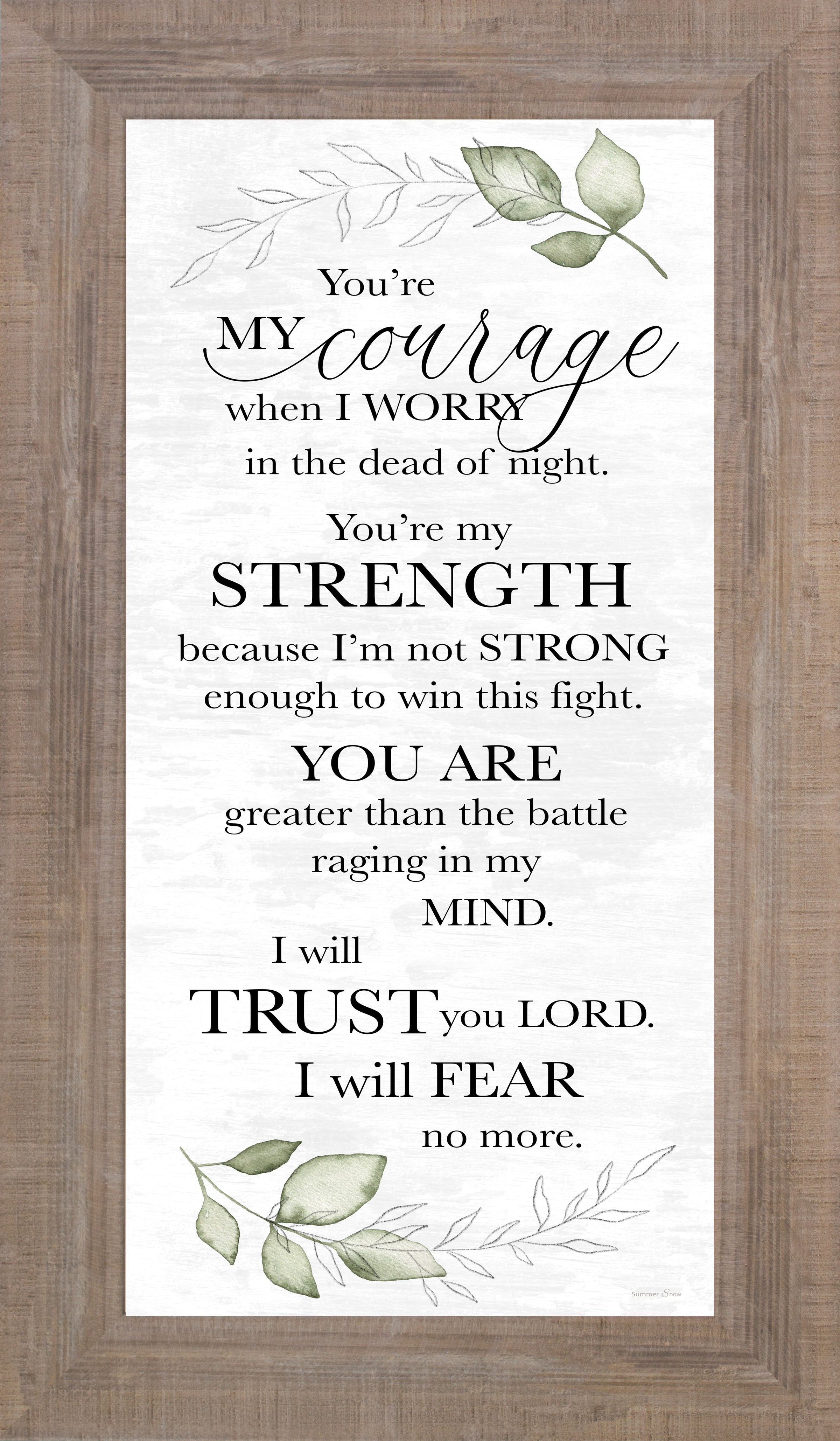 You're My Courage by Summer Snow SS1032