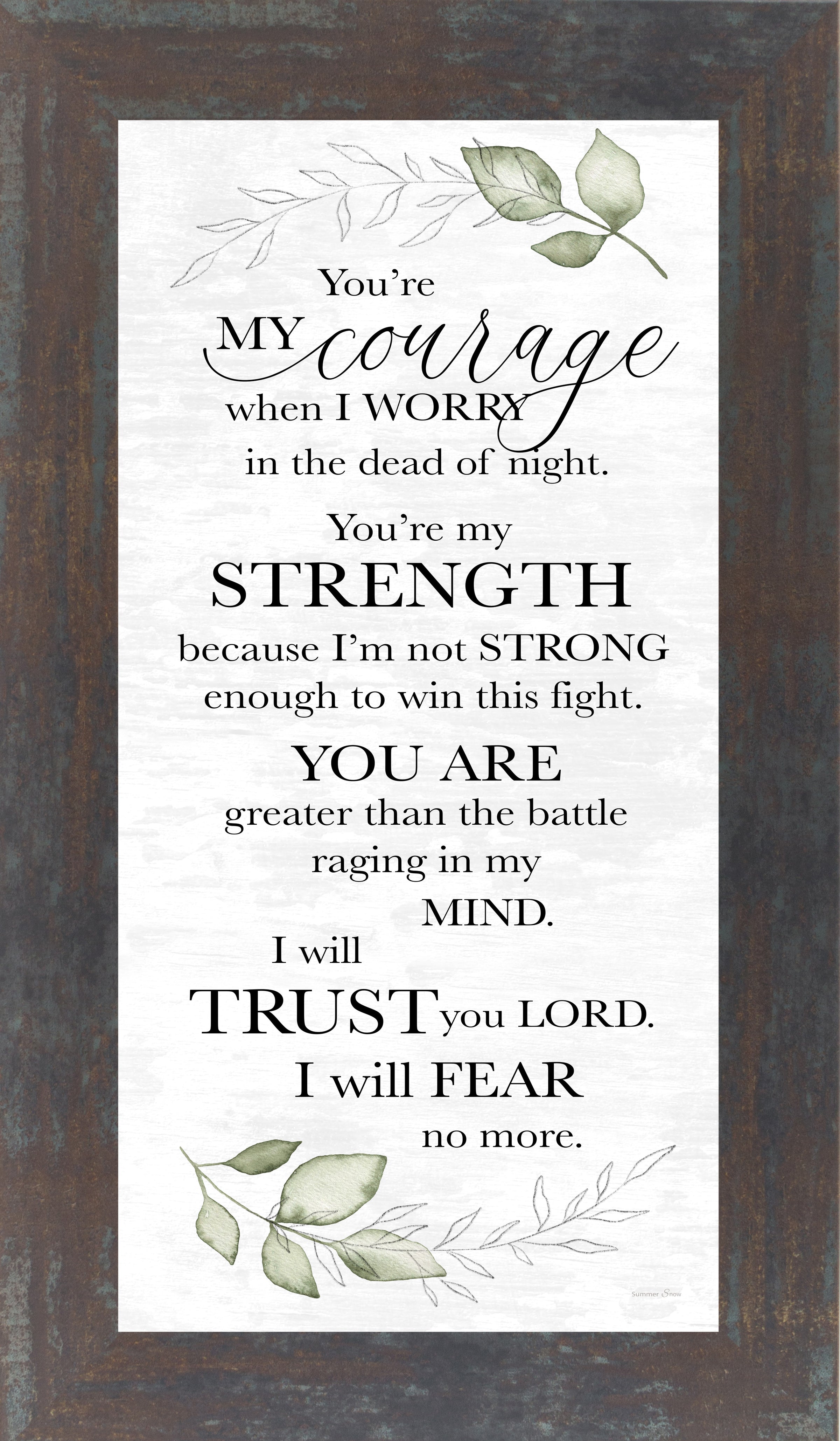 You're My Courage by Summer Snow SS1032