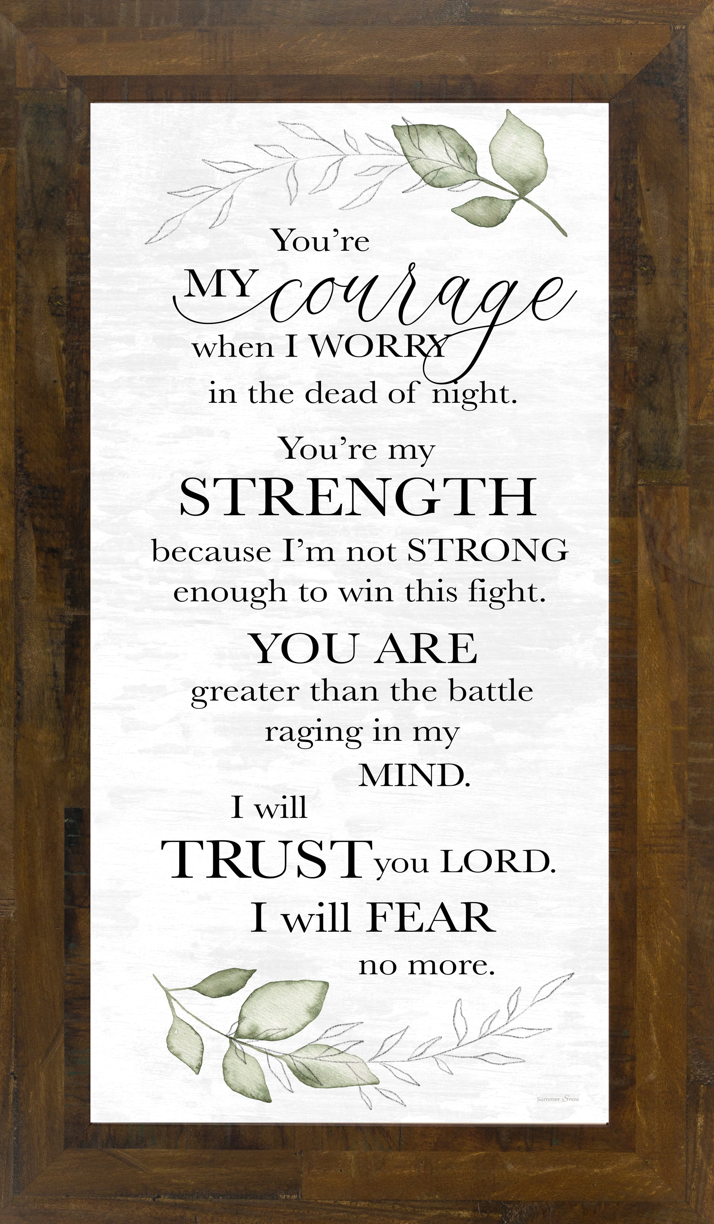 You're My Courage by Summer Snow SS1032