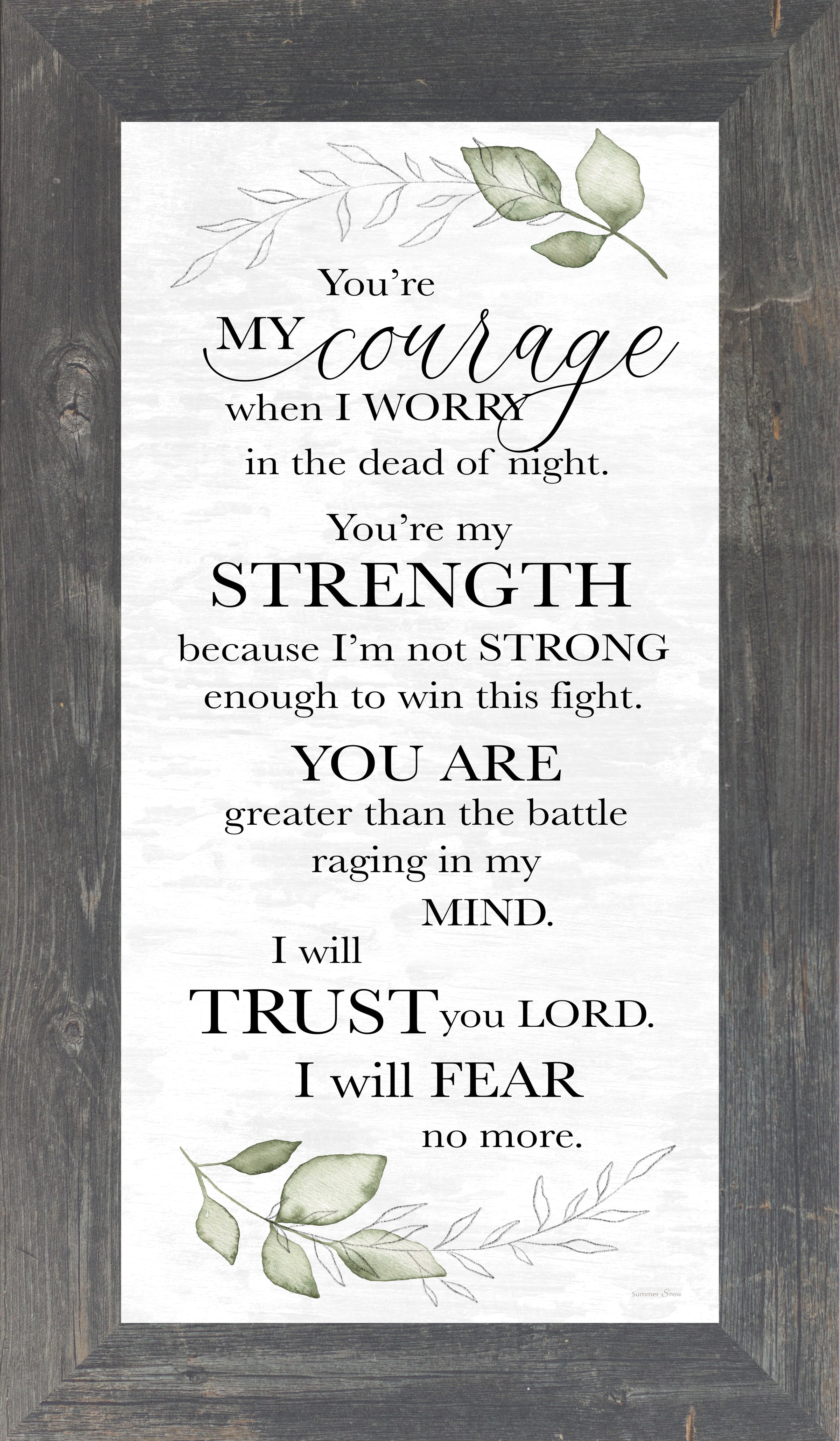 You're My Courage by Summer Snow SS1032