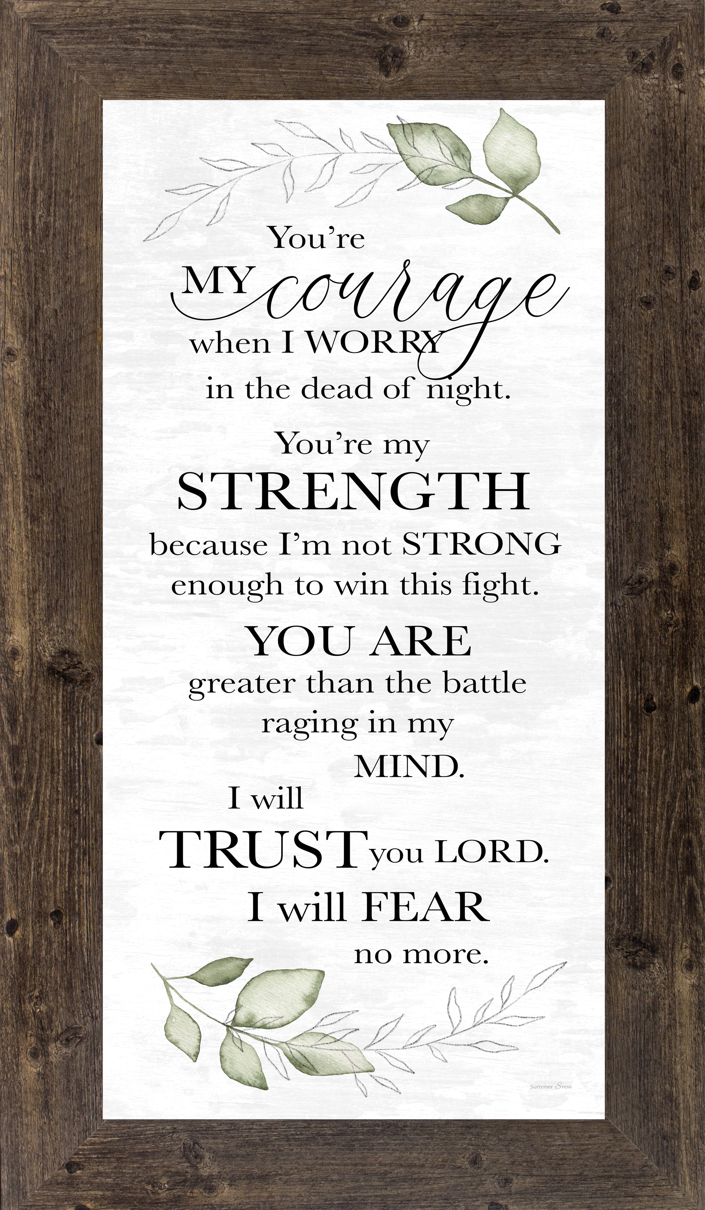 You're My Courage by Summer Snow SS1032