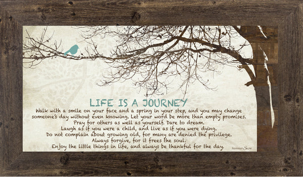 Life is a Journey Tree Blue Bird SS1523