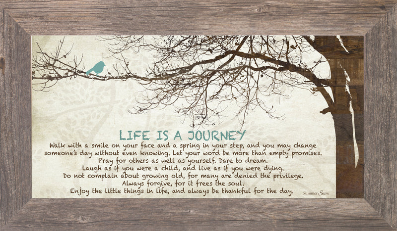 Life is a Journey Tree Blue Bird SS1523 - Summer Snow Art