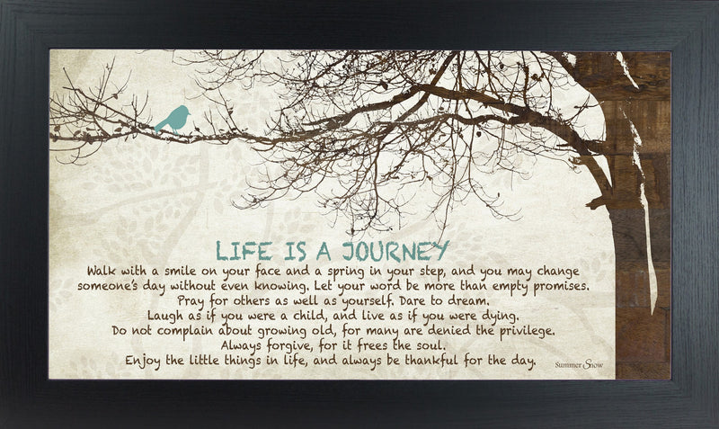 Life is a Journey Tree Blue Bird SS1523 - Summer Snow Art