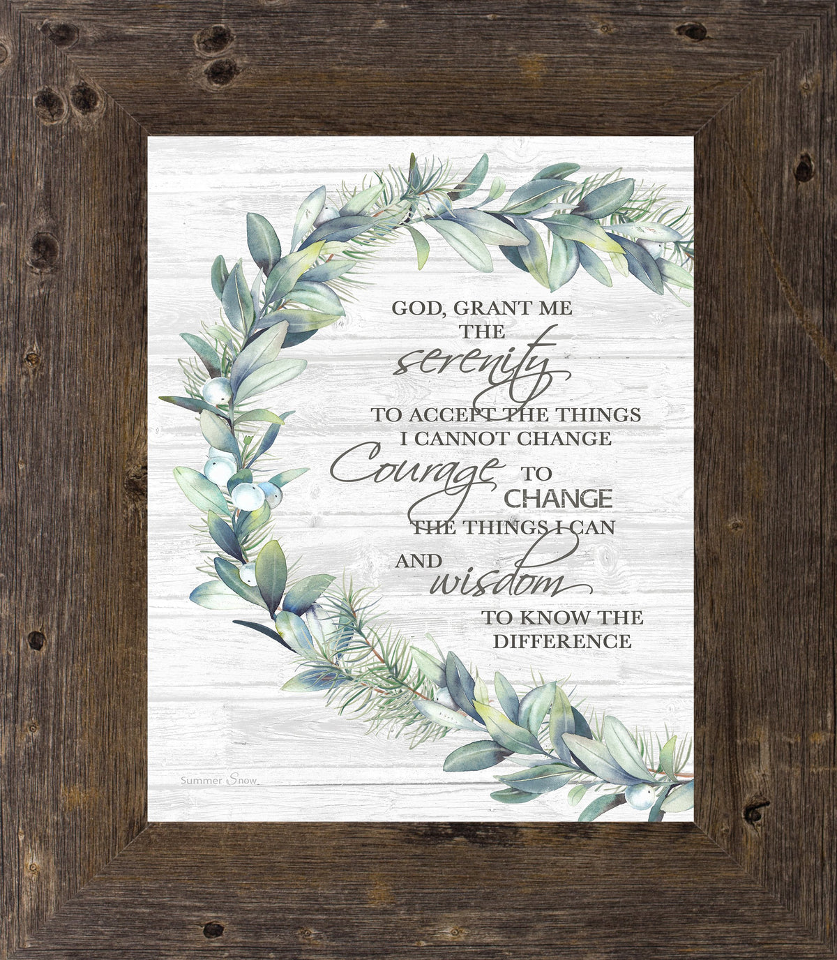 Serenity Prayer by Summer Snow SS6 - Summer Snow Art