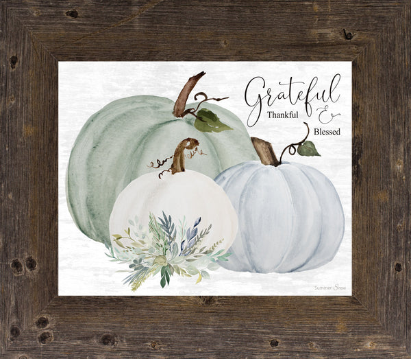 Grateful Thankful Blessed by Summer Snow SS67 - Summer Snow Art
