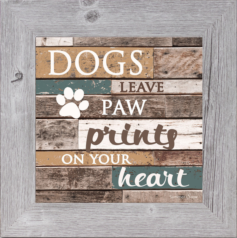 Dogs Leave Paw Prints on your Heart SS6836