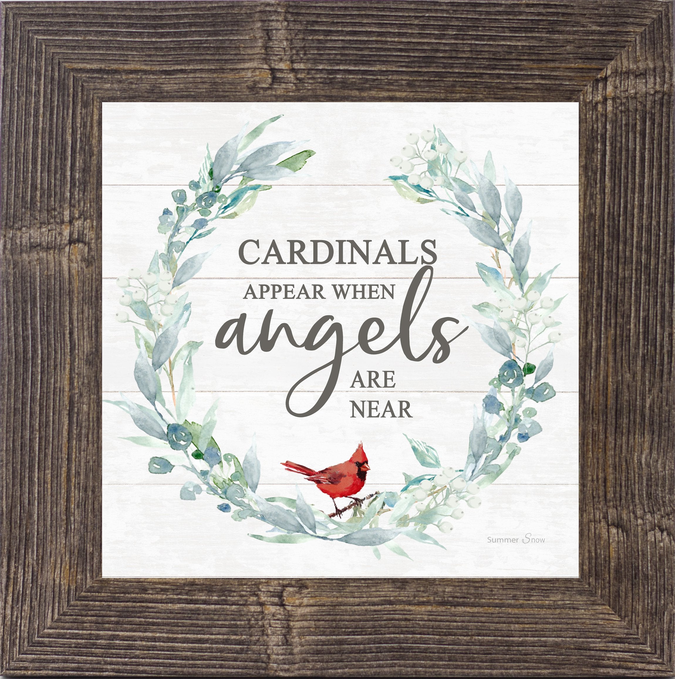 Cardinals Appear When Angels are Near by Summer Snow SS823 - Summer Snow Art