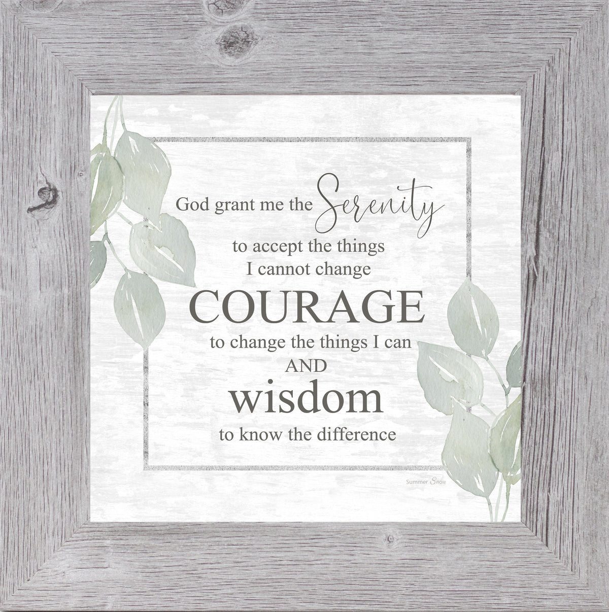 Serenity Prayer by Summer Snow SS831 - Summer Snow Art