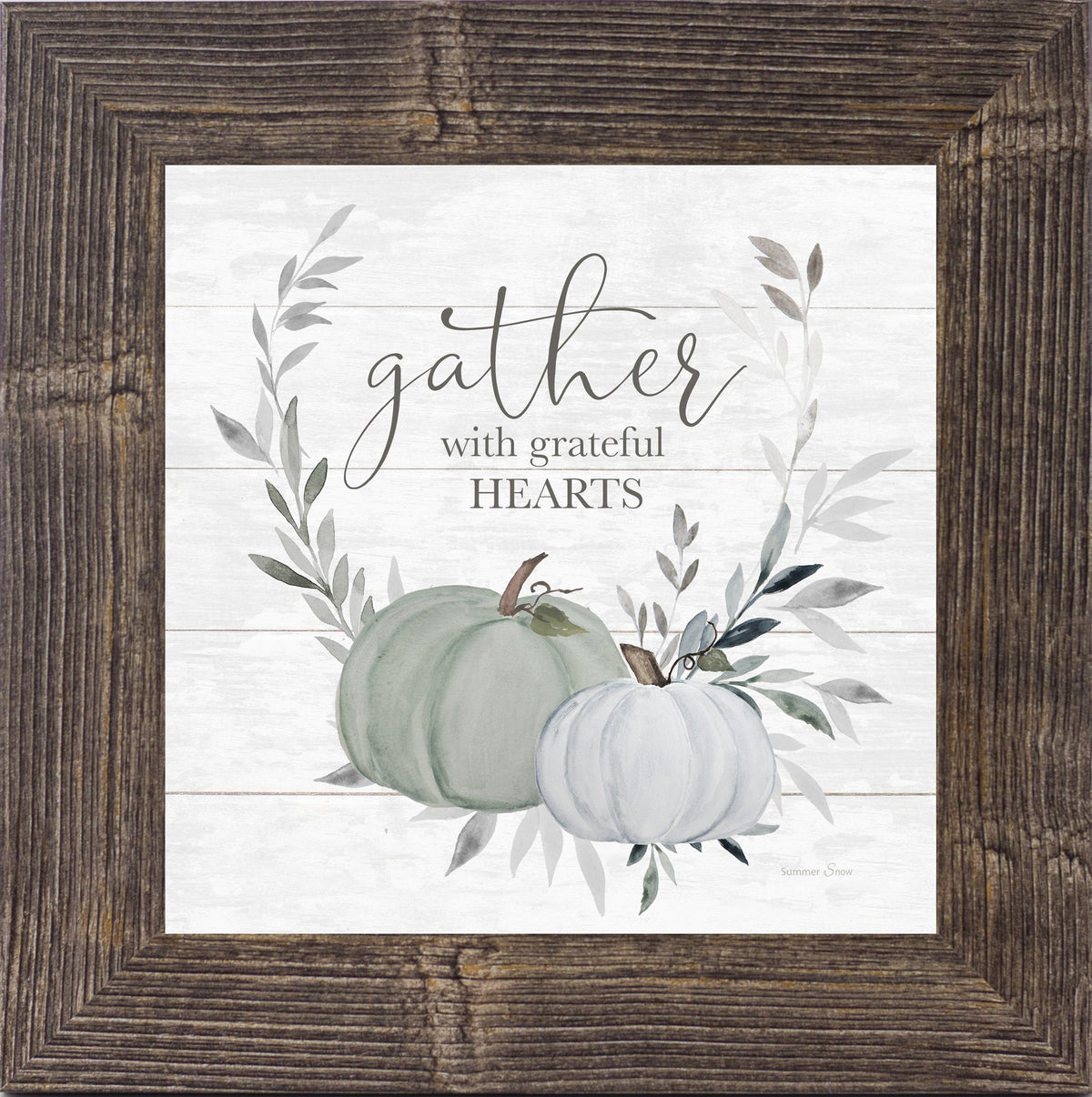 Gather With Grateful Hearts by Summer Snow SS833 - Summer Snow Art