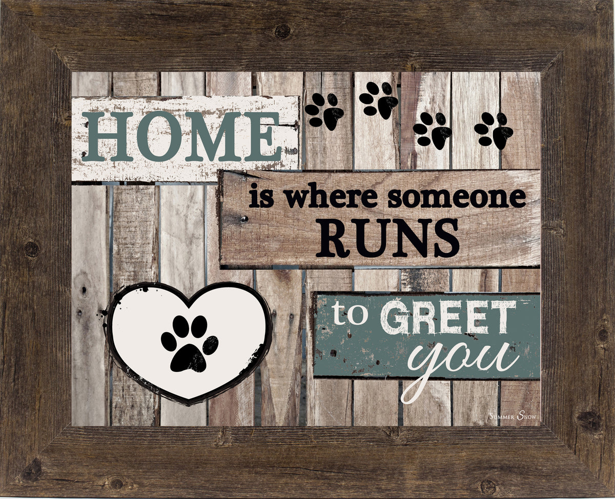 Home is where someone runs to Greet You SS9822 - Summer Snow Art