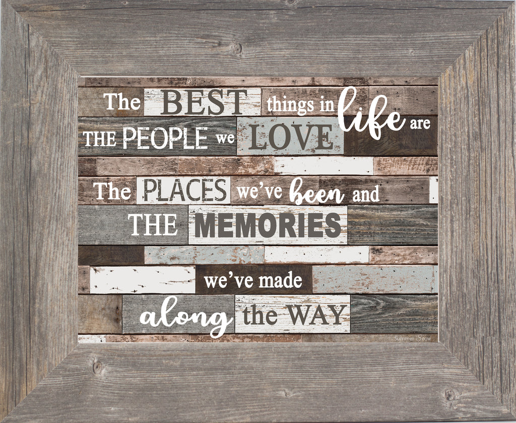 The Best Things in Life grey/brown SSA093 - Summer Snow Art
