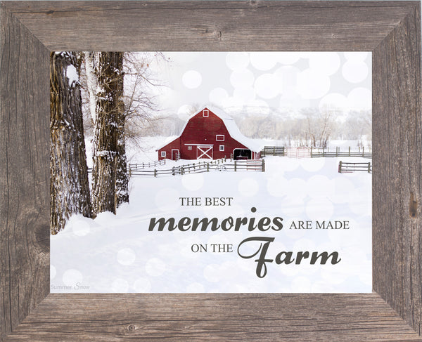 The Best Memories are Made on the Farm SSA124 - Summer Snow Art