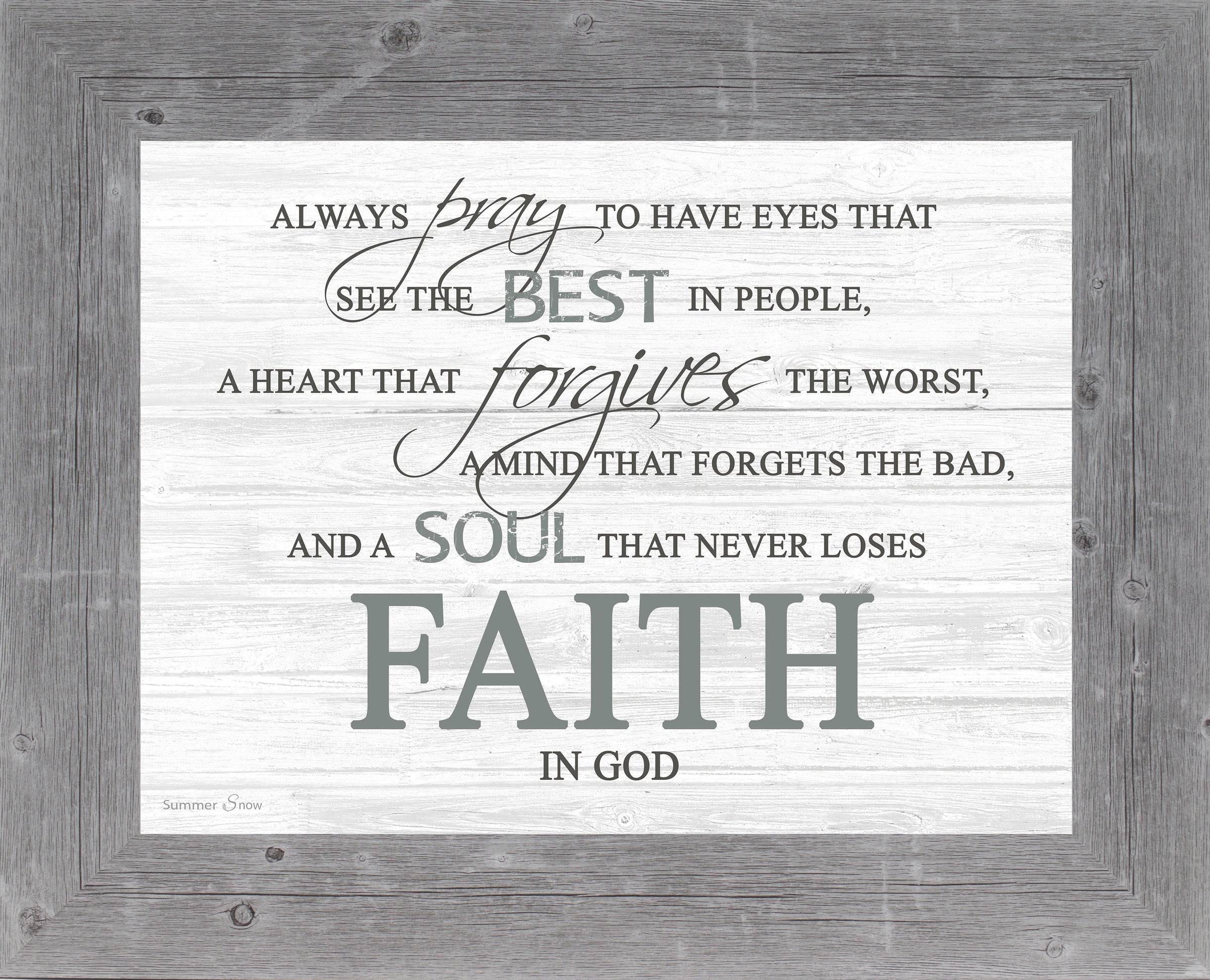 Faith in God SSA131