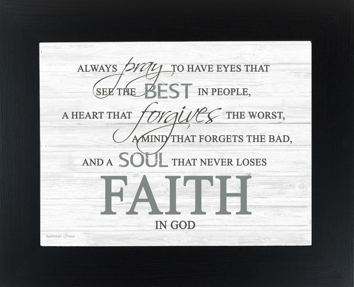 Faith in God SSA131 - Summer Snow Art