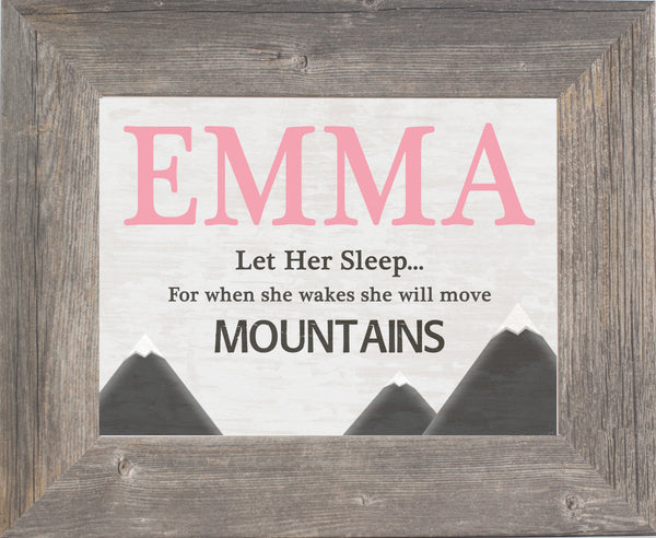 She Will Move Mountains Personalized PER144 - Summer Snow Art